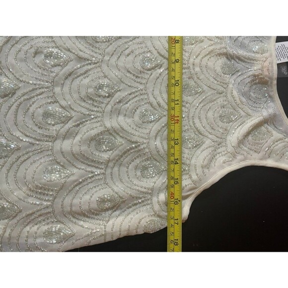 NEW Lucy & Laurel Beaded net mermaid tank Top blouse S PARTY FESTIVAL DAINTY - Picture 14 of 16